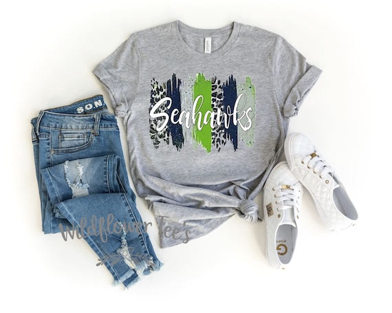 Women's SEAHAWKS Football Tee T-Shirt Graphic Tee Plus Size AVAIL 3XL 4XL 5XL