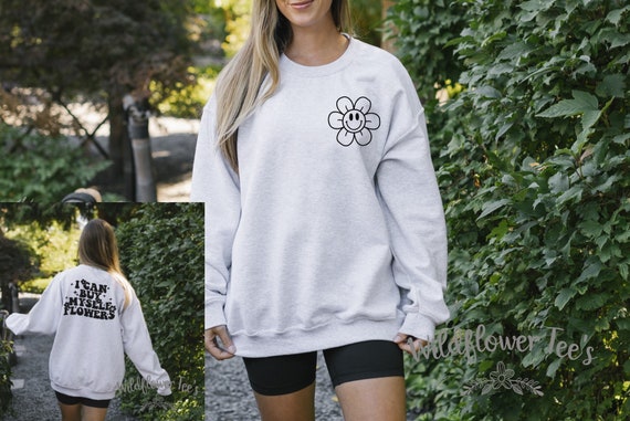 Women's FLOWERS Feminist Cozy Comfy Sweatshirt Plus Sizes Avail to 5XL