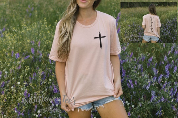 Women's JESUS HAS My BACK Inspirational Faith Religious Christian Church Bible Tee T-Shirt Graphic Tee Plus Size 3XL 4XL Avail