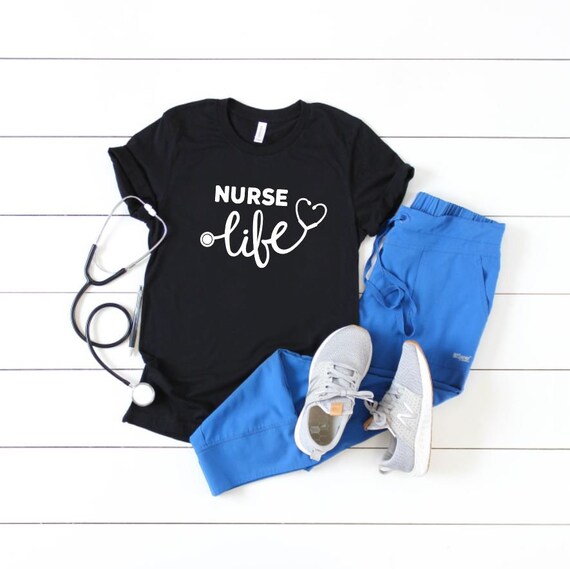 Women's NURSE LIFE Tee T-Shirt Graphic Tee Plus Size 3X 3XL 4X 4XL 5X 5XL Avail