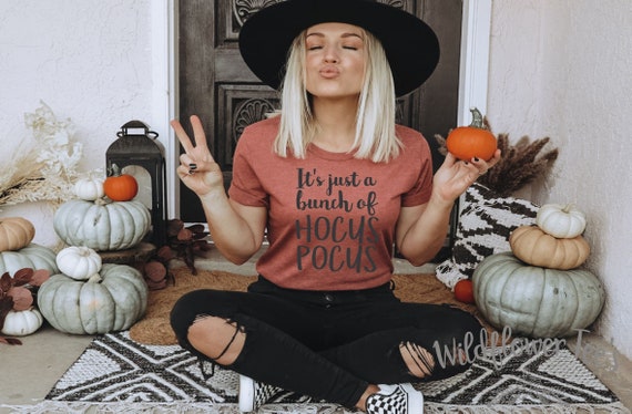 Women's Cute Trendy Basic Fall Halloween Witch Spell Limited Time Graphic Tee T-Shirt Plus Sizes avail up to 4XL