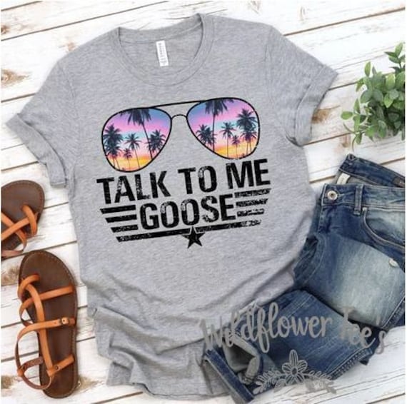 Retro Vintage Sunset Sunglass Talk To Me Goose Funny T-Shirt Retro Vintage Sunset Sunglass Talk To Me Goose Funny T-Shirt