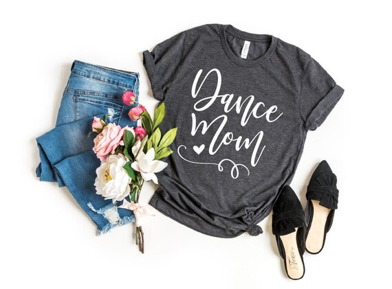 Women's Cute DANCE MOM Mom Life Tee T-Shirt Graphic Tee Plus Size 3X 4X 5X Avail
