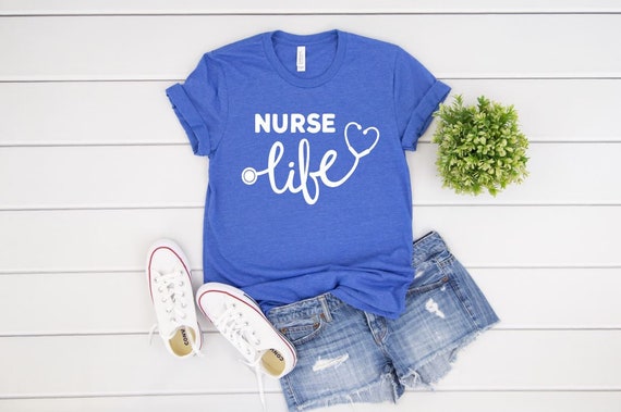 Women's NURSE LIFE Tee T-Shirt Graphic Tee Plus Size 3X 3XL 4X 4XL Avail
