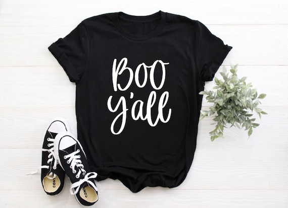 Women's BOO Y'ALL Fall Halloween Witch Spell Limited Time Tee T-Shirt Graphic Tee Plus Size 3XL 4XL 5XL AVAIL