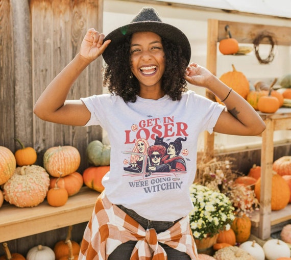 Women's Funny Cute Witch Sisters WITCHIN' Halloween Witch Limited Graphic Tee T-Shirt sizes S - 3XL - 4XL Avail