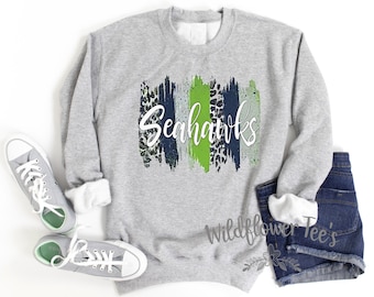 Women's SEAHAWKS FOOTBALL Graphic Sweatshirt Comfy Fleece Fall Plus Sizes Avail up to 4XL 5XL