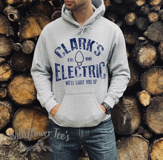 Men's Funny Griswold's Family Vacay CLARK'S ELECTRIC Sweatshirt HOODIE Cozy Comfy Fleece Christmas  Winter plus sizes avail up to 5XL