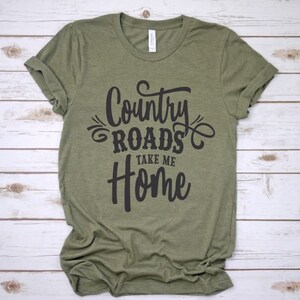Women&#39;s Country Roads TAKE ME HOME Country Western Rural Graphic Tee Plus Size 3X 3XL 4X 4XL