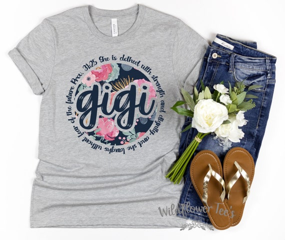 Women's FLORAL GIGI Proverbs Tee T-Shirt Graphic Tee Plus Size Avail 3X 3XL 4X 4XL 5XL