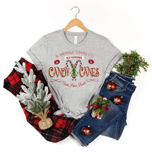 Women's K. Kringle Old Fashioned CANDY CANE CO. Cozy Comfy Christmas Trendy Boho Chic Winter Plus Size Avail up to 3XL 4XL 5XL