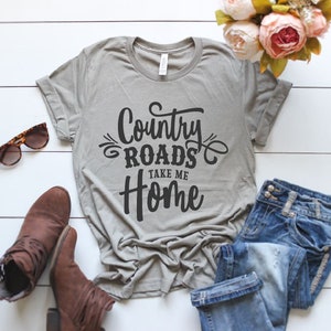 Women&#39;s Country Roads TAKE ME HOME Country Western Rural Graphic Tee Plus Size 3X 3XL 4X 4XL
