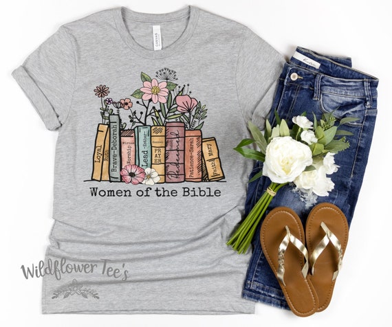 Women's WOMEN Of THE BIBLE Cute Holiday Easter Passover Faith Christian Worship Prayer Spring Graphic Tee Plus Size Avail 3XL 4X 4XL 5X 5XL