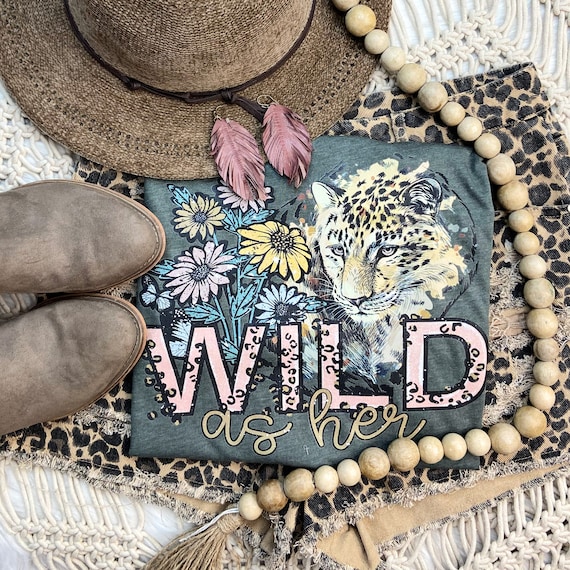 Women's WILD Country music Tee T-Shirt Graphic Tee Plus Size Tee t-shirts up to 3X 3XL 4X 4XL AVAIL