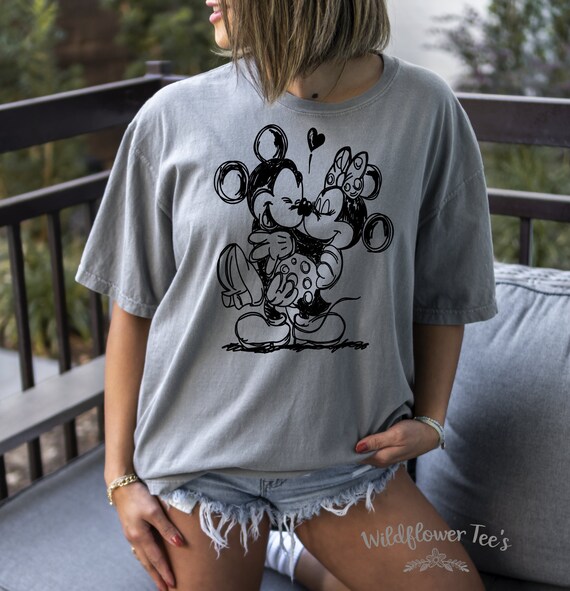 Women's HAND DRAWN Boho Trendy Chic Cute Comfort Colors Graphic Tee Plus Sizes avail to 4XL