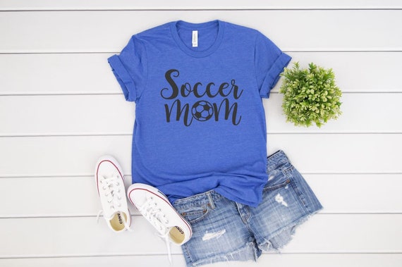 Women's SOCCER MOM Tee T-Shirt Graphic Tee Plus Size