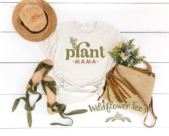 Women's PLANT MAMA Tee T-Shirt Graphic Tee Crazy Plant Lady Plus Size 3X 3XL 4X 4XL Avail