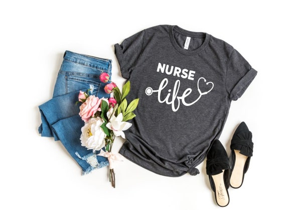 Women's NURSE LIFE Tee T-Shirt Graphic Tee Plus Size 3X 3XL 4X 4XL Avail