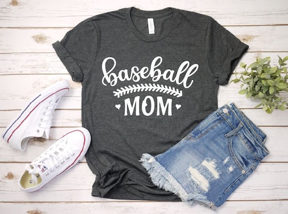 Women's BASEBALL MOM Tee T-Shirt Graphic Tee Plus Size Avail 3XL 3X 4XL 4X 5XL 5X
