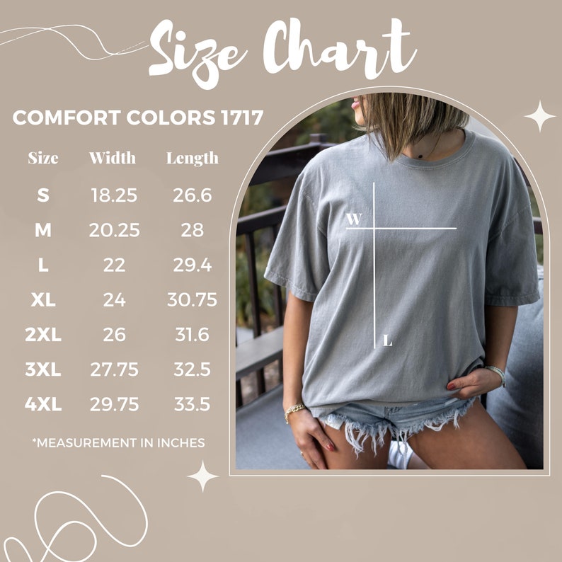 K&ouml;nnte beinhalten: Gr&ouml;&szlig;entabelle f&uuml;r T-Shirts in den Gr&ouml;&szlig;en S bis 4XL. Die Tabelle zeigt die Breite und L&auml;nge in Zoll f&uuml;r jede Gr&ouml;&szlig;e.