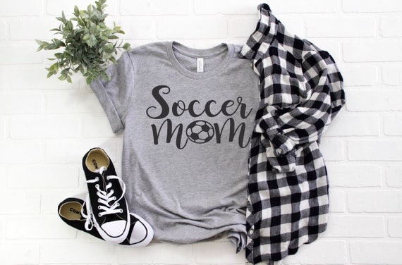 Women's SOCCER MOM Tee T-Shirt Graphic Tee Plus Size