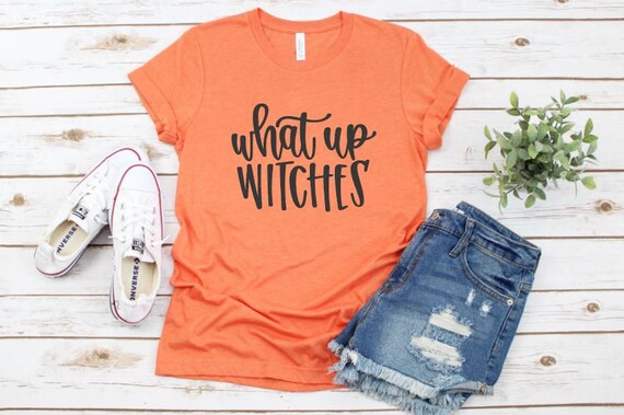 Women's WHAT UP WITCHES Fall Halloween Witch Spell Limited Time Tee T-Shirt Graphic Tee Plus Size