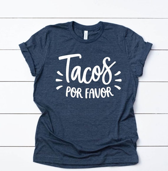 Women's TACOS POR FAVOR Taco Shirt Fiesta Festival Cinco De Mayo Taco Man Taco Tuesday Shirt Tee T-Shirt Funny Humor Graphic Tee Plus Size