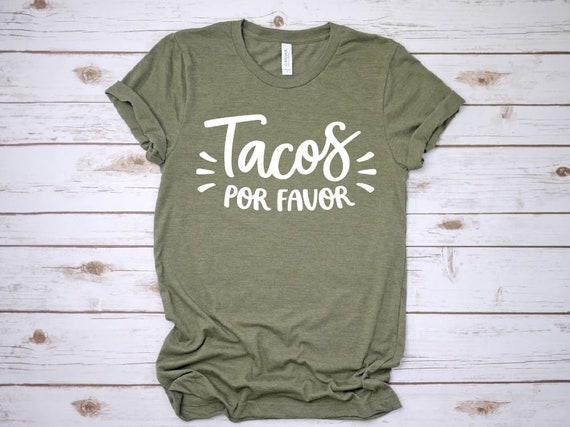Women's TACOS POR FAVOR Taco Shirt Fiesta Festival Cinco De Mayo Taco Man Taco Tuesday Shirt Tee T-Shirt Funny Humor Graphic Tee Plus Size