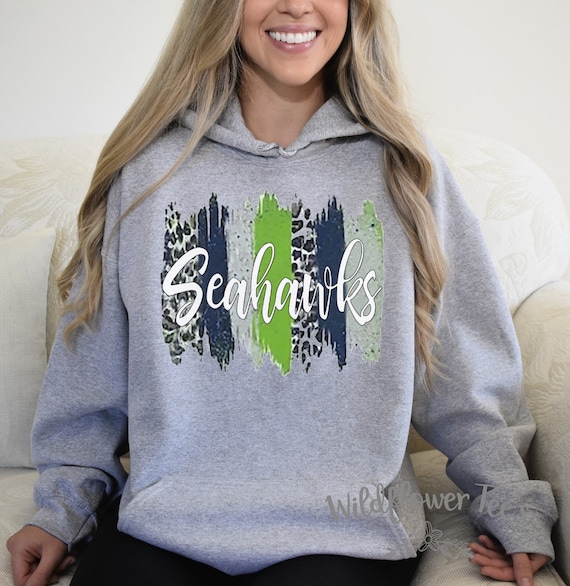Women's SEAHAWKS FOOTBALL Graphic Hoodie Hooded Sweatshirt Comfy Fleece Fall Plus Sizes Avail up to 4XL 5XL