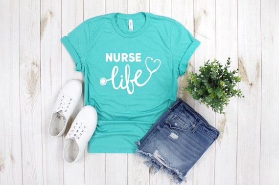 Women's NURSE LIFE Tee T-Shirt Graphic Tee Plus Size 3X 3XL 4X 4XL Avail