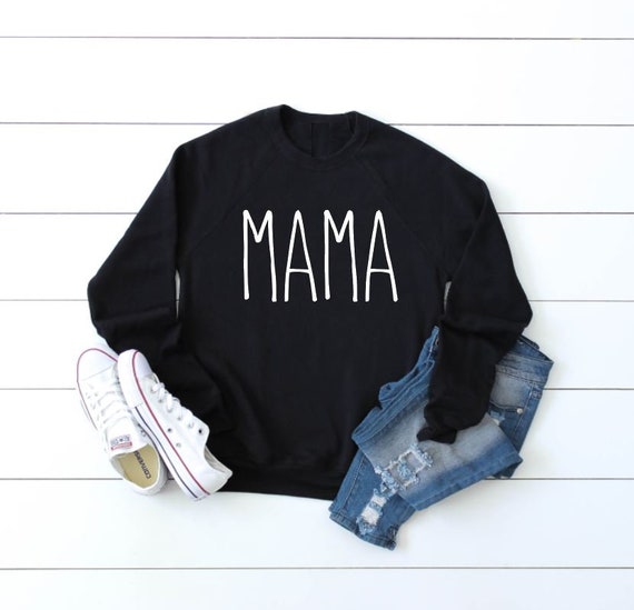 Women's MAMA Sweatshirt Mother Mom Mamacita Gift Cozy Comfy Sweatshirt Fall Winter Plus Sizes Avail up to 3XL