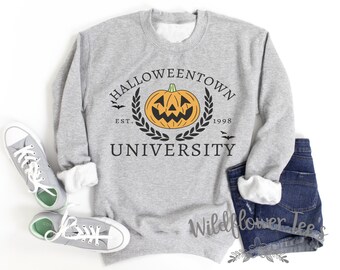 Women's HALLOWEEN UNIVERSITY Graphic Sweatshirt Fleece Sweater Hoodie T-Shirt plus size 4XL 5XL Avail