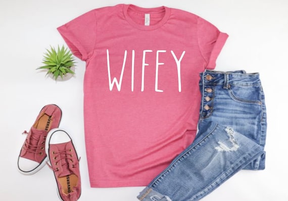 Women's WIFEY Inspired Country Chic Tee T-Shirt Graphic Tee Plus Size 3X 3XL 4X 4XL Avail