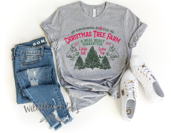 Women's GRISWOLD TREE FARM... Limited Cute Holiday Christmas Tee T-Shirt Graphic Tee Plus Size Avail in 3XL 4XL 5XL