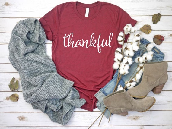 Women's THANKFUL Limited Time Cute Fall Autumn Thanksgiving Seasonal Holiday Tee T-Shirt Graphic Tee Plus Size 3XL 4XL Avail