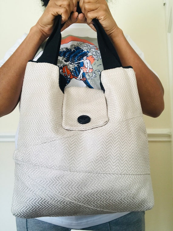 reciclada para mujer. Spring Beige Bolso hecho a mano España