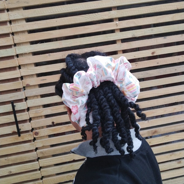 XXL Jumbo Hair Scrunchie. Pink Oversized Scrunchie, Giant  Baby pink Hair Wrap