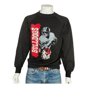 Large. Vintage Bulldogs football 80s sweatshirt Made In USA