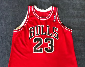 Vintage Chicago Bulls Michael Jordan #23 Champion Basketball Jersey