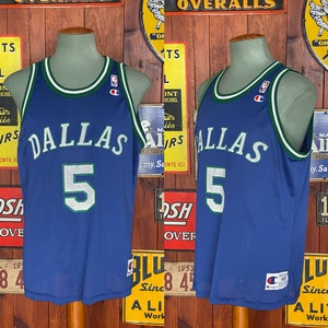Size 48. 90s Vintage Dallas #5  Jason Kidd NBA Jersey Made by Champion