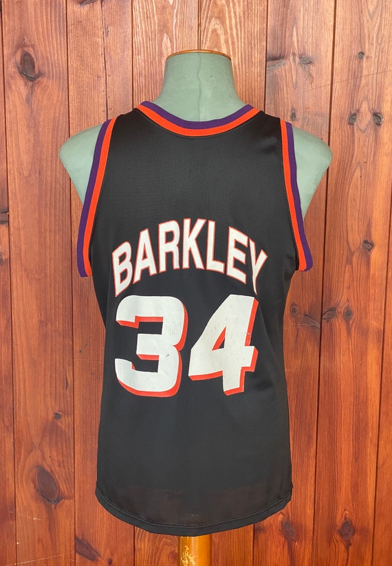 Size 44. Vintage Suns NBA jersey #34 Barker Made … - image 3