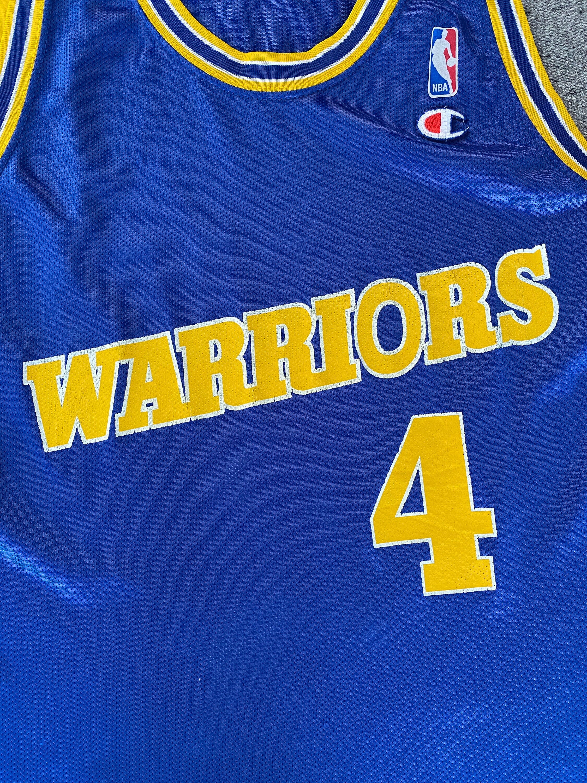 Vintage 90s Champion Chris Webber #4 Golden State Warriors Jersey