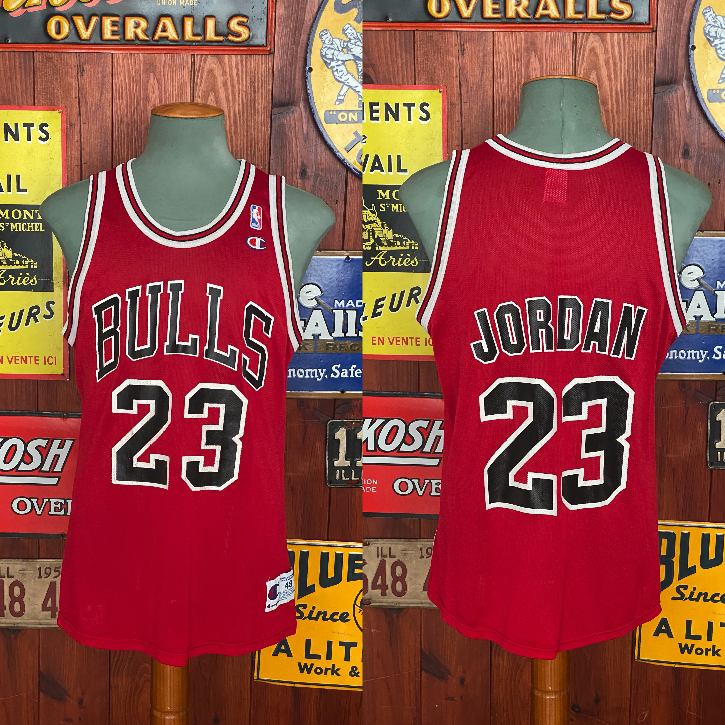 Authentic Champion Chicago Bulls Michael Jordan Jersey #23 Stitched 48 XL