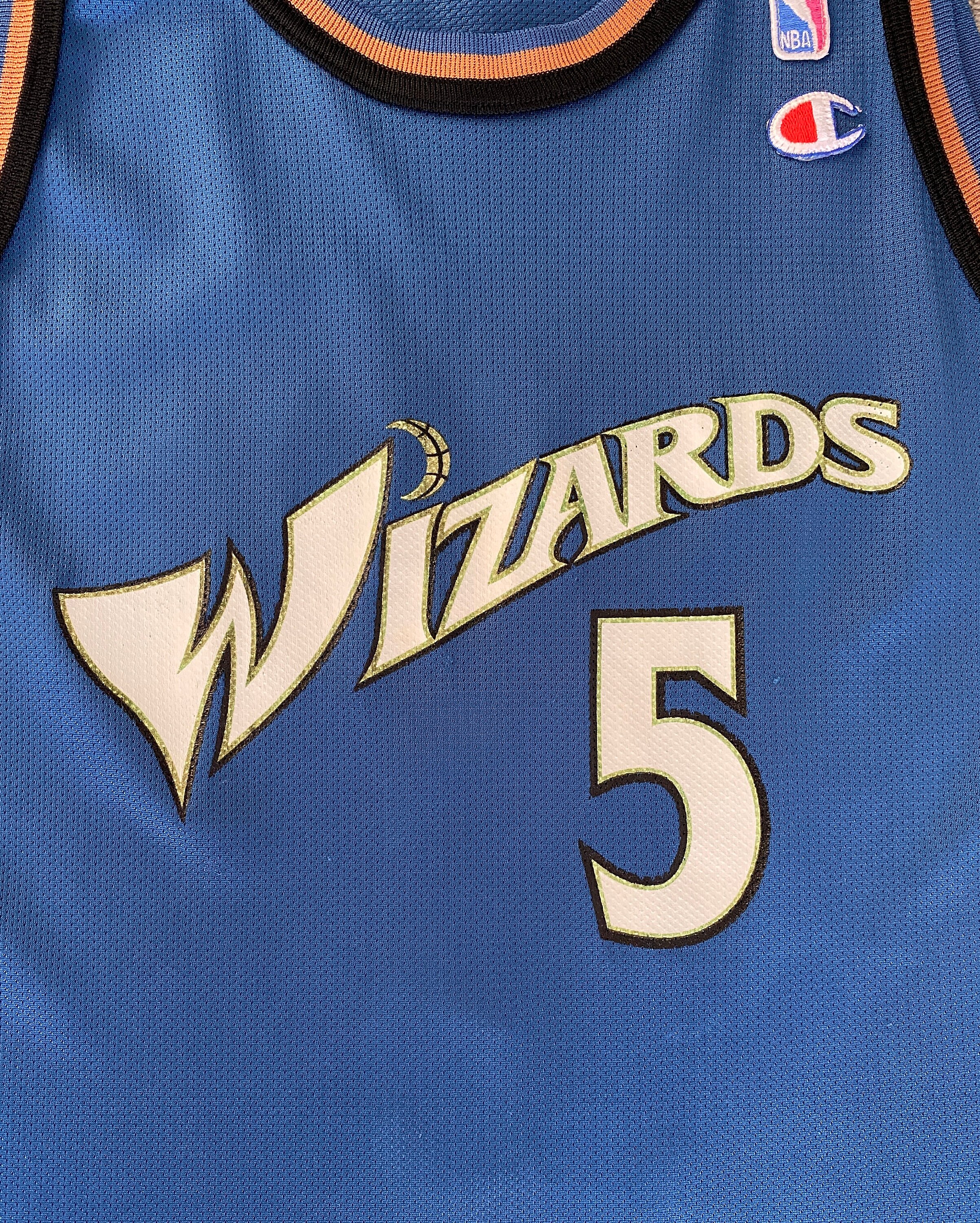 Vintage 90s Champion Washington Wizards Juwan Howard #5 NBA Jersey