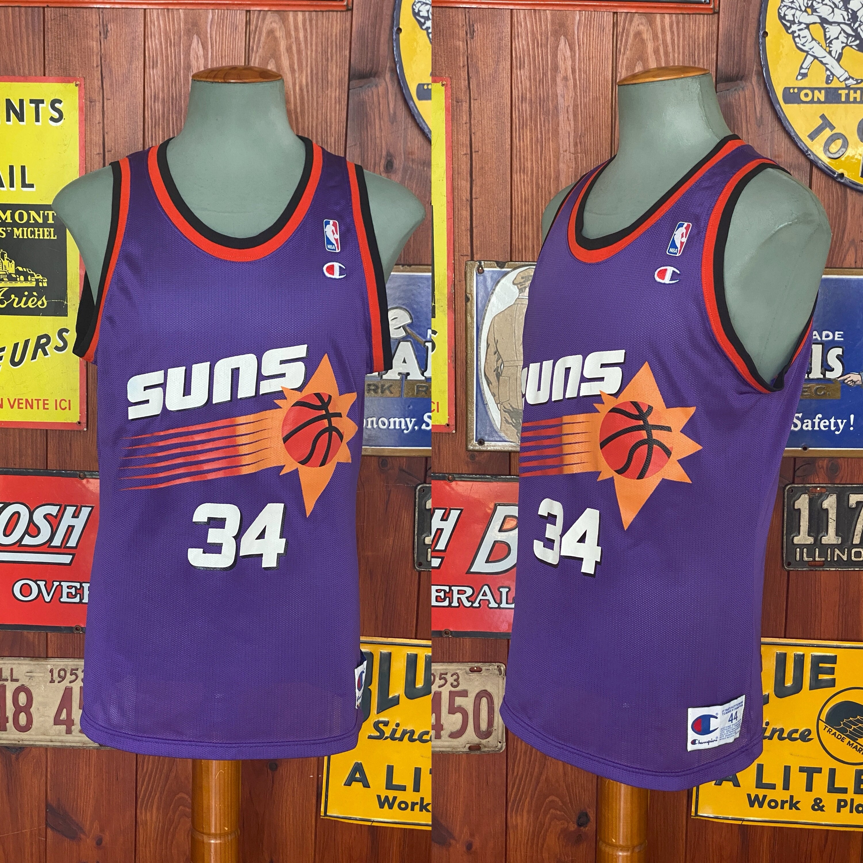 Vintage 90s Champion NBA Los Angeles Lakers Jerry West #44 Gold Logo Jersey  44