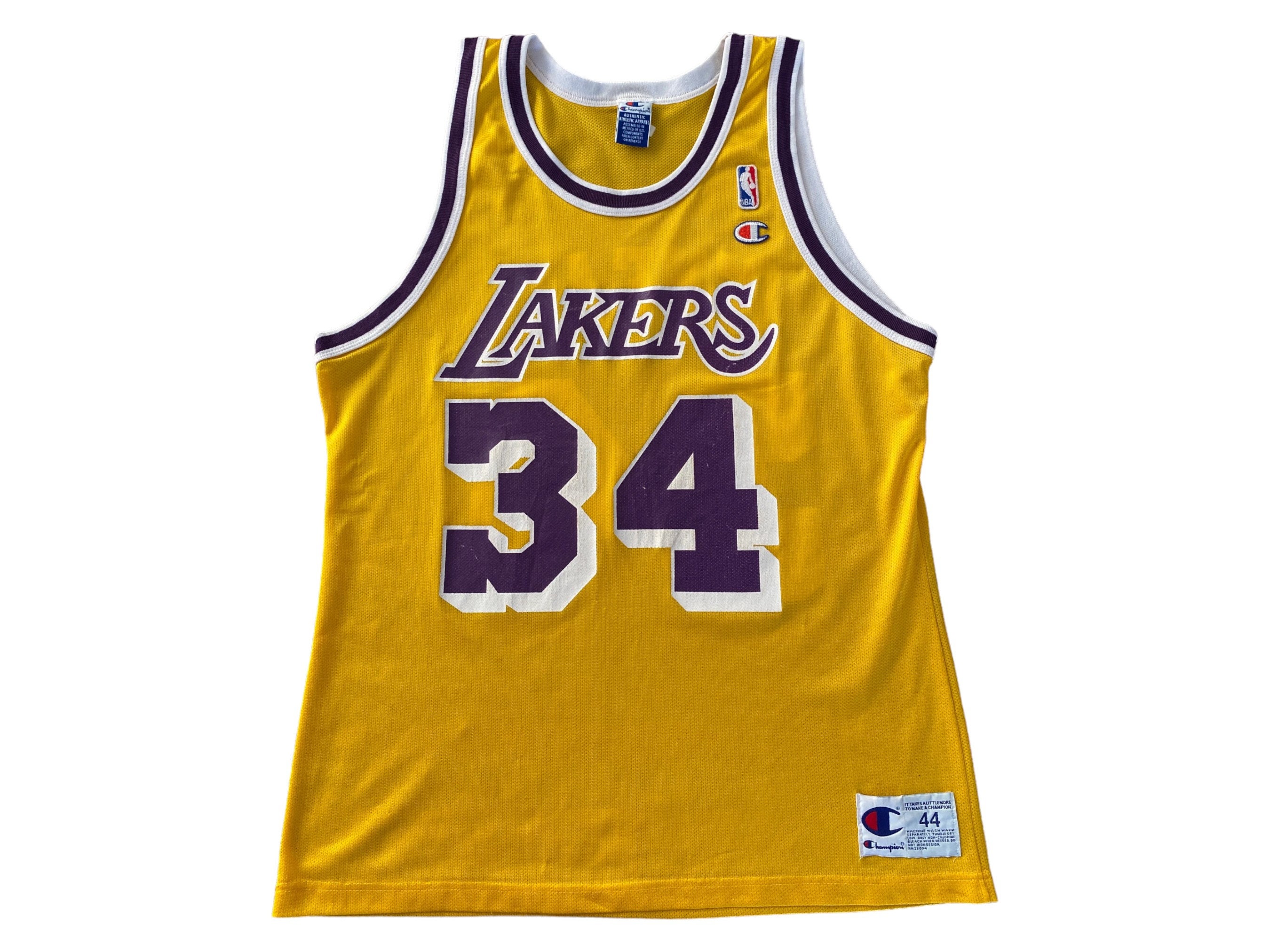 マジェスティック レイカーズ♯34シャキールオニール サイズ 44。# 34 シャキール・オニール ヴィンテージ NBA