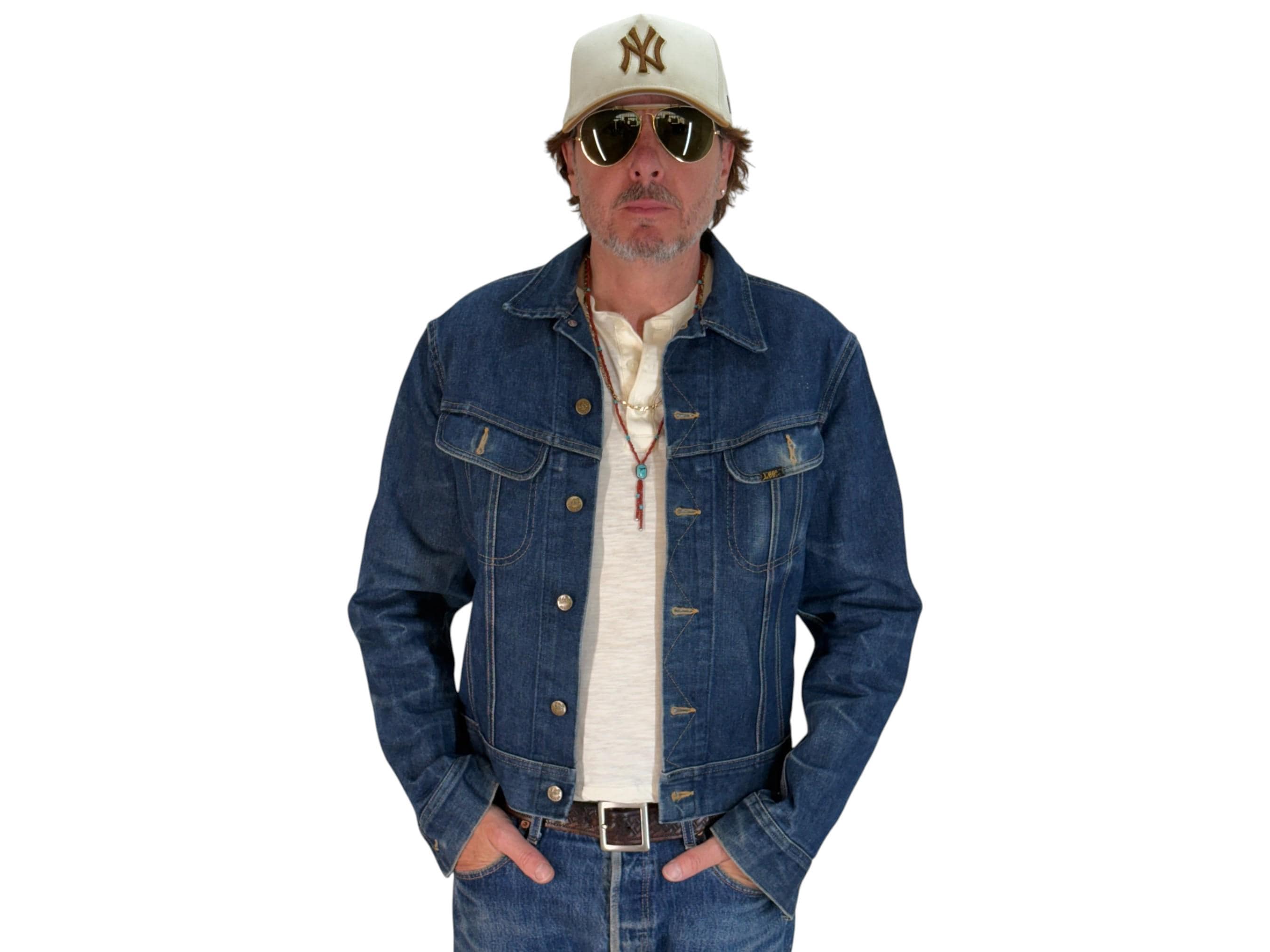 LEE デニム MADE IN U.S.A 1970s Vintage Lee 40x32 Blue Jeans Made USA Classic Heavy Denim