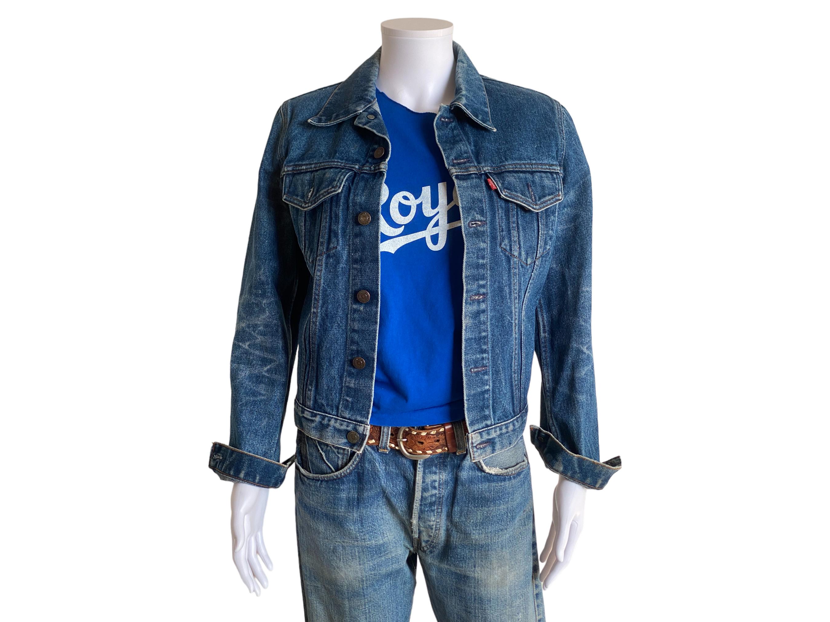 Vintage 80s Levi's Denim Jacket – 2-pocket Made in France – Size