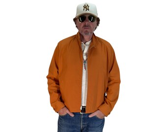 Vintage 70er Jahre leichte Reißverschlussjacke - Baumwollmischung Arbeitskleidung - Made in USA