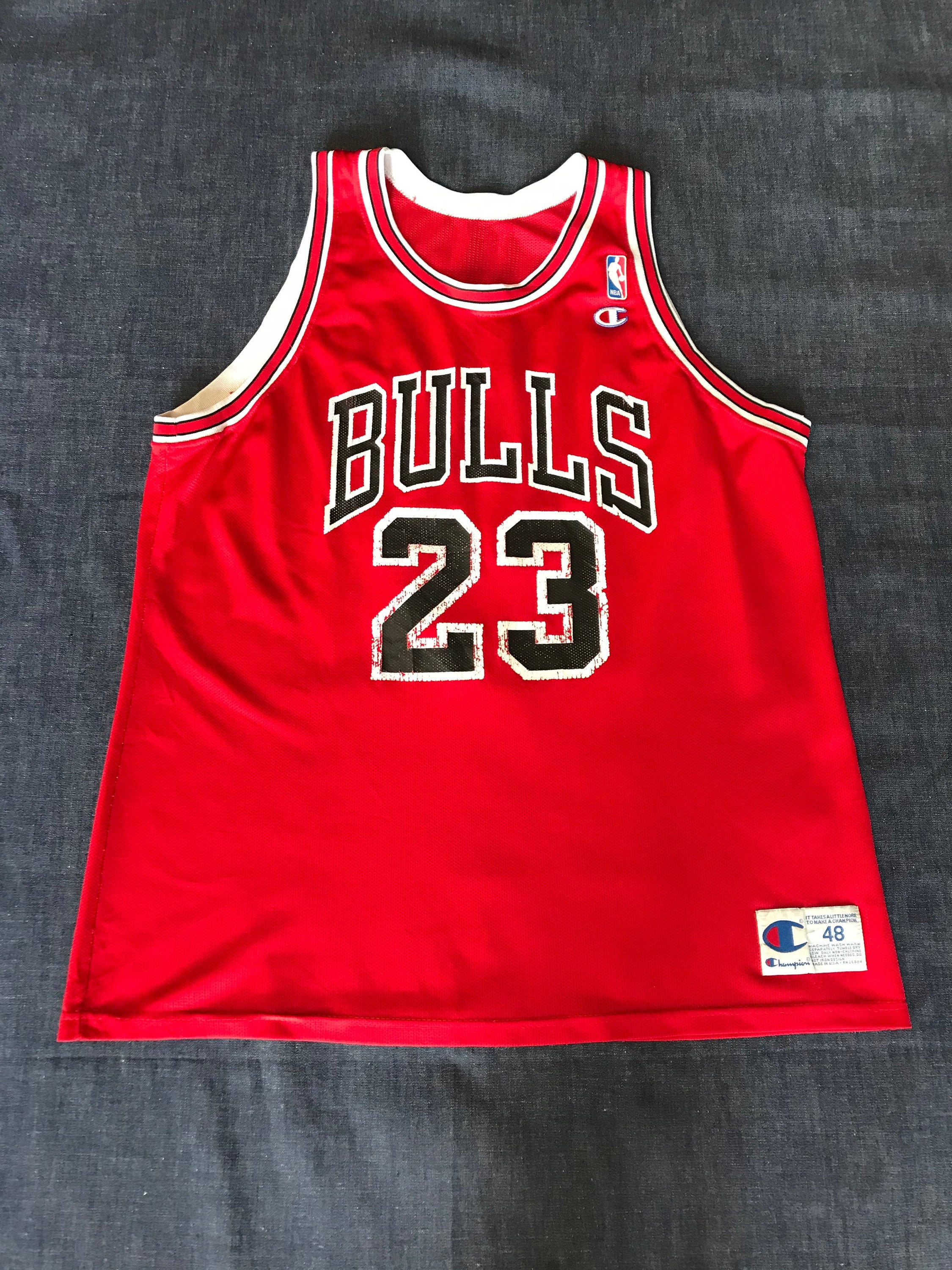 Size 48 VTG Champion Jordan Jersey Chicago Bulls 23 NBA 90s 